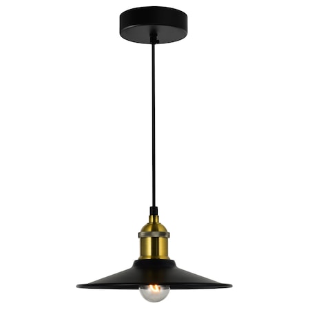 Cwi Lighting Brave 1 Light Black Mini Pendant 9605P9-1-101